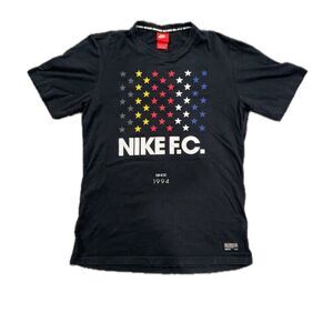 NIKE Authentic F.C. Golden Star Since 1994 Goal Men's T-Shirt Black Large